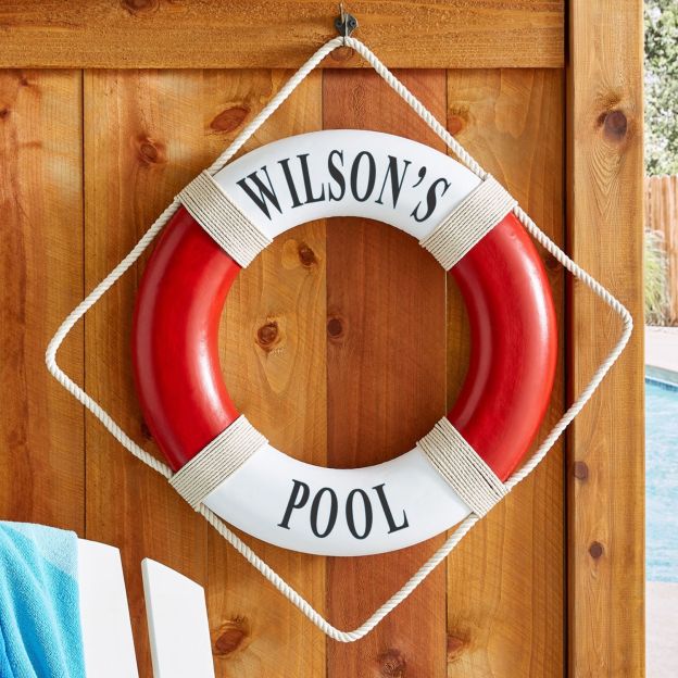 Personalized Nautical Wall Decor Life Ring | CWToy51