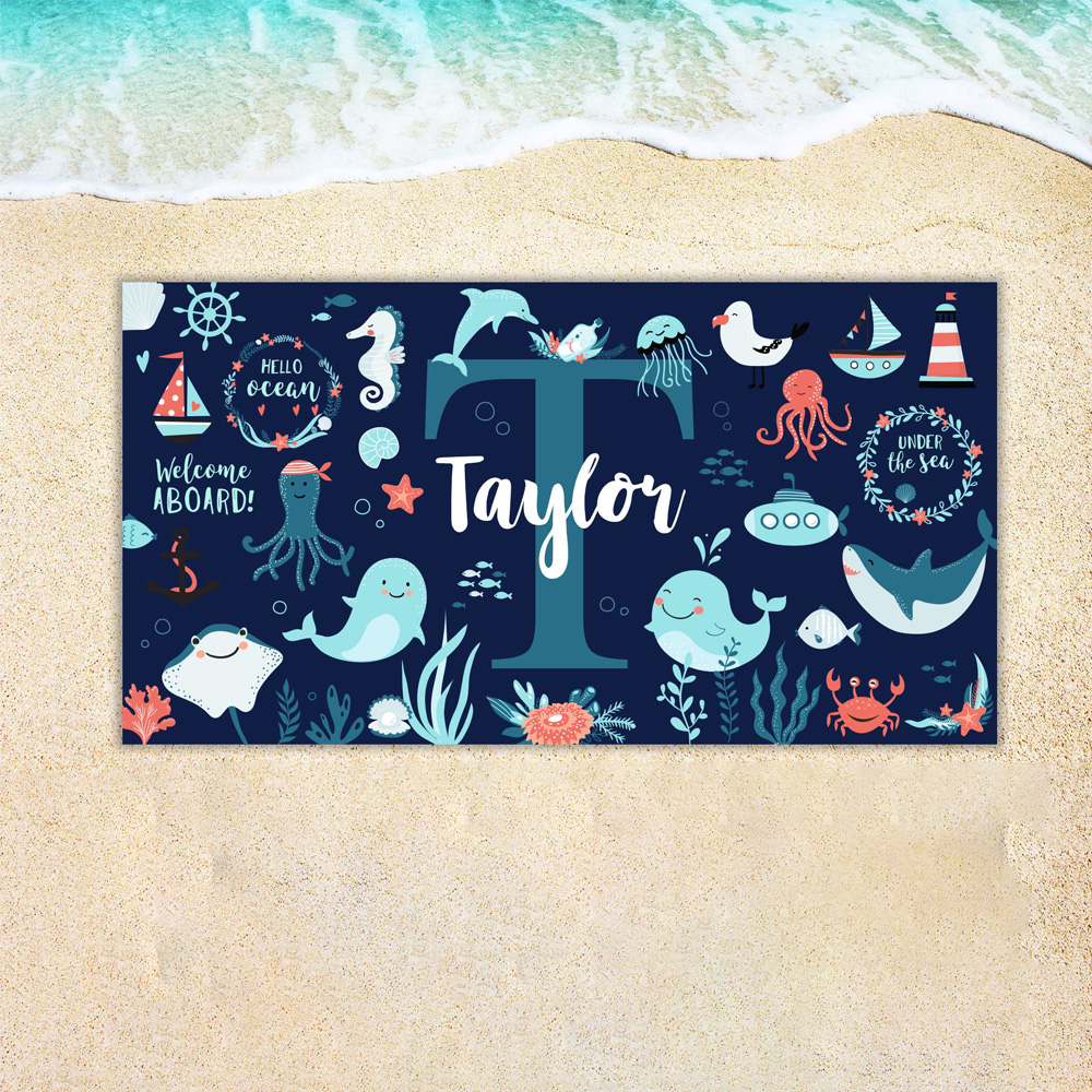 Personalized Lovely Kid Towel for Summer & Beach | CWTowel121