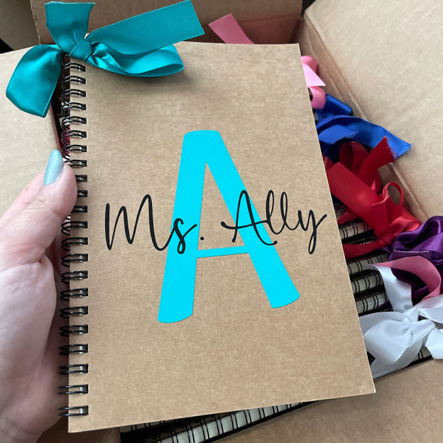 Personalized Pen Teacher Notebook for Teacher Appreciation Gift | CWTeach10