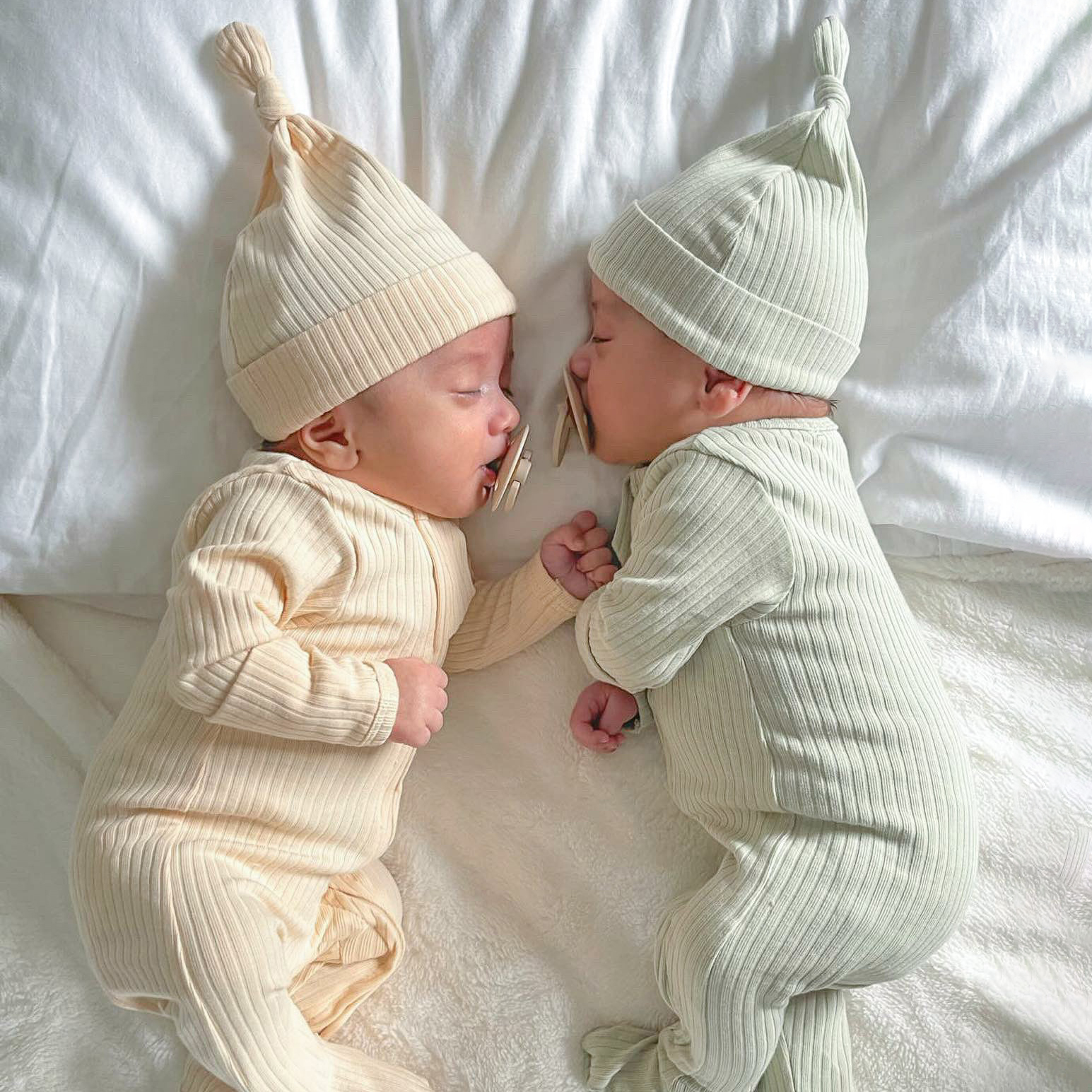 Personalized Embroidery Baby Organic Cotton Ribbed Outfit | CWBaby277