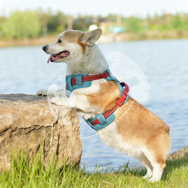 Personalized Night Reflective Luxury Puppy Harness | BKPet237