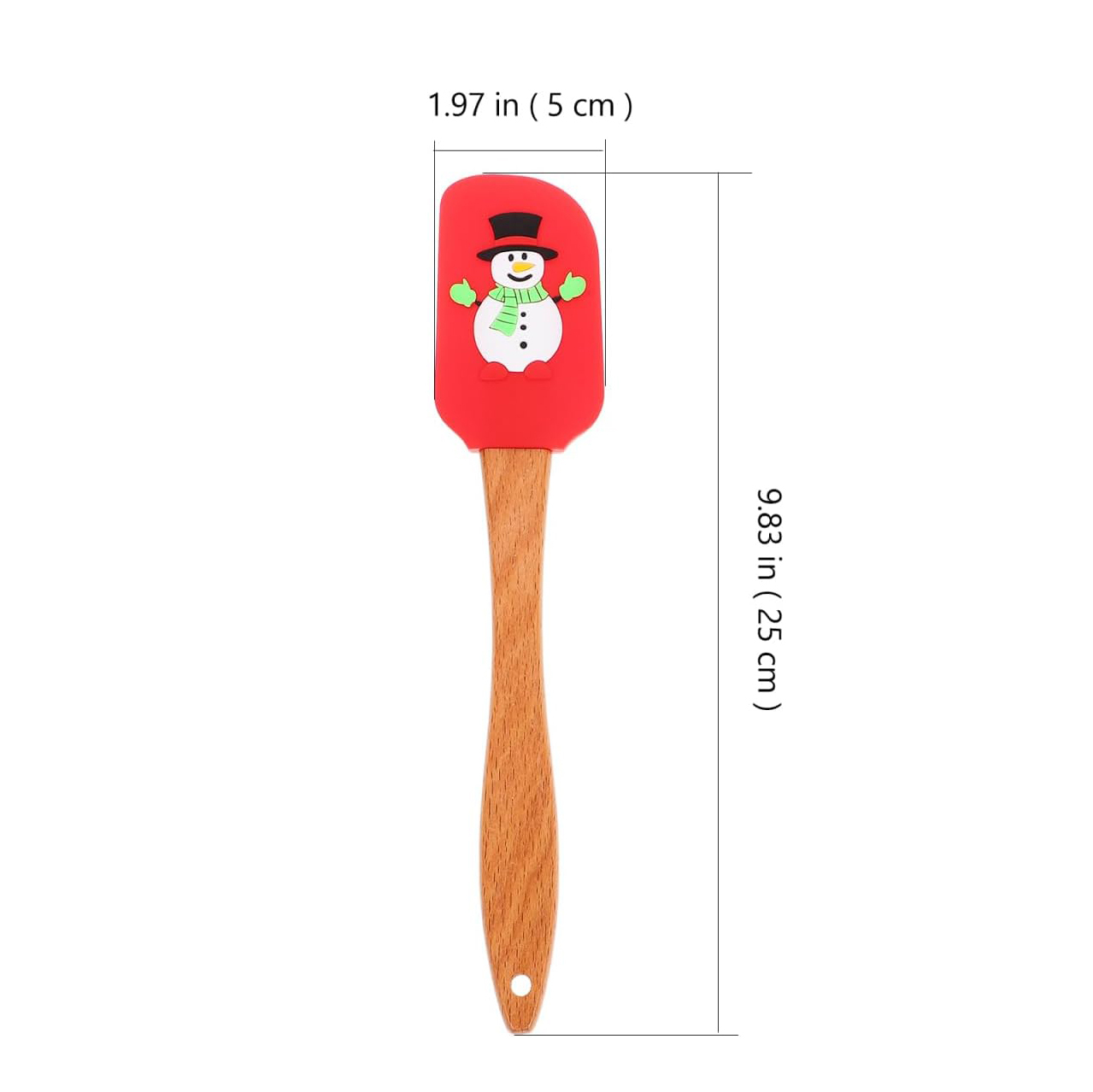 Personalized Christmas Wood Handle Silicone Kitchen Tool | MCGift230