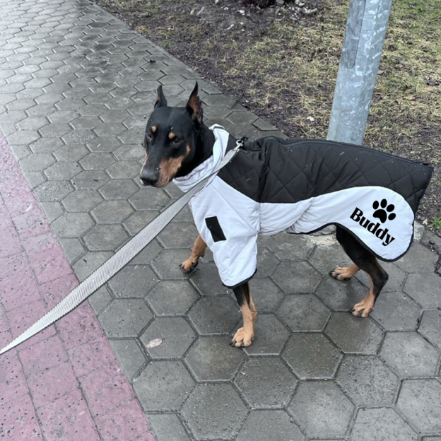 Personalized Pet Winter Warm Windproof Large Puffer Jacket | BKPet281