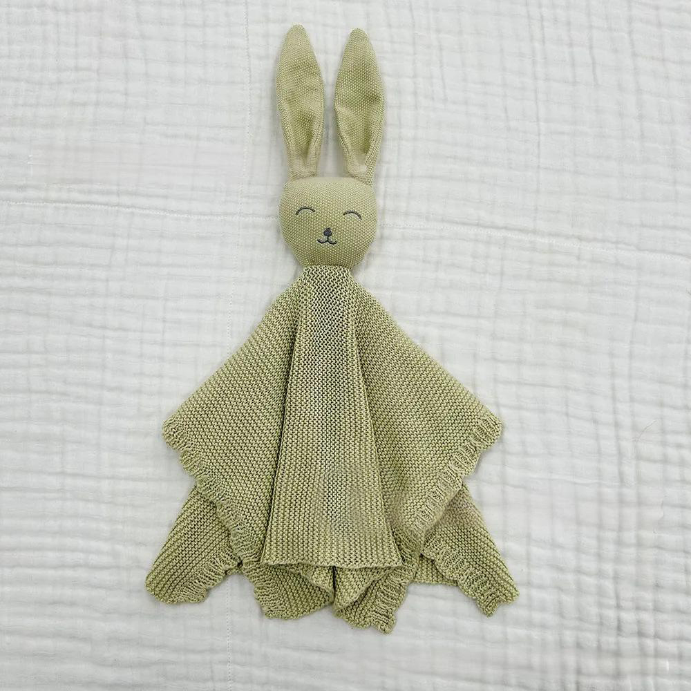 Personalized Baby Embroidery Bunny Comforter | CWToy147