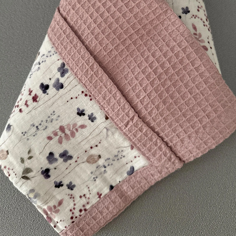 Personalized Embroidered Organic Waffle Blanket for Comfort & Unique| CWBaby81