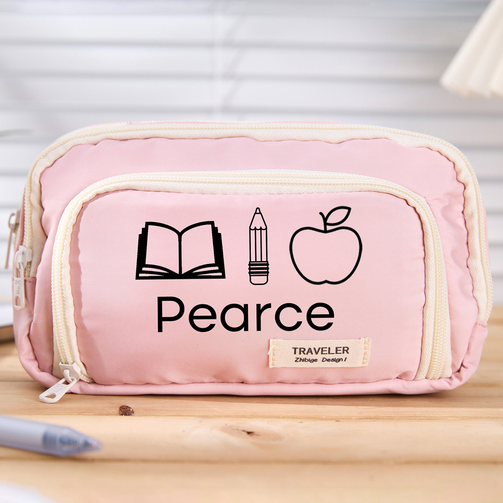 Personalized Back to School Large Storage Pencil Case | CWTeach05