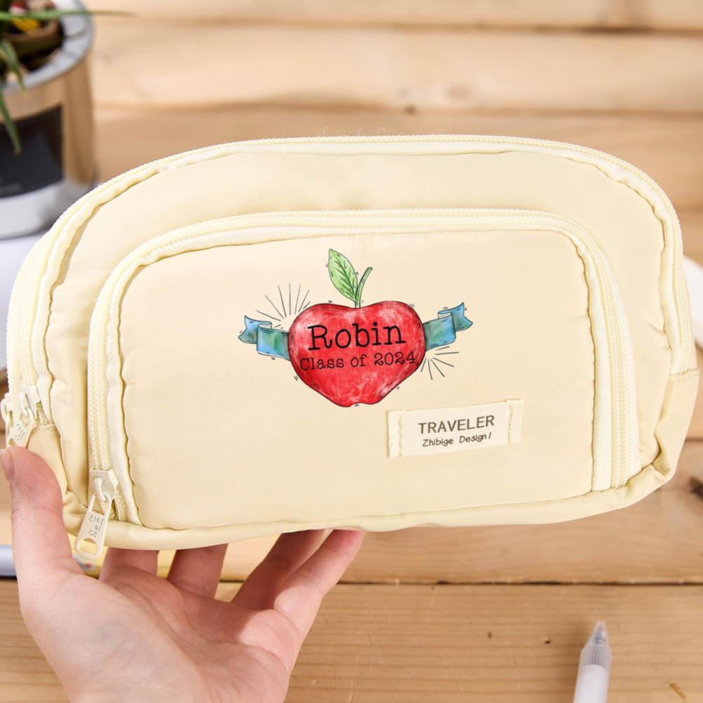 Personalized Back to School Large Storage Pencil Case | CWTeach05