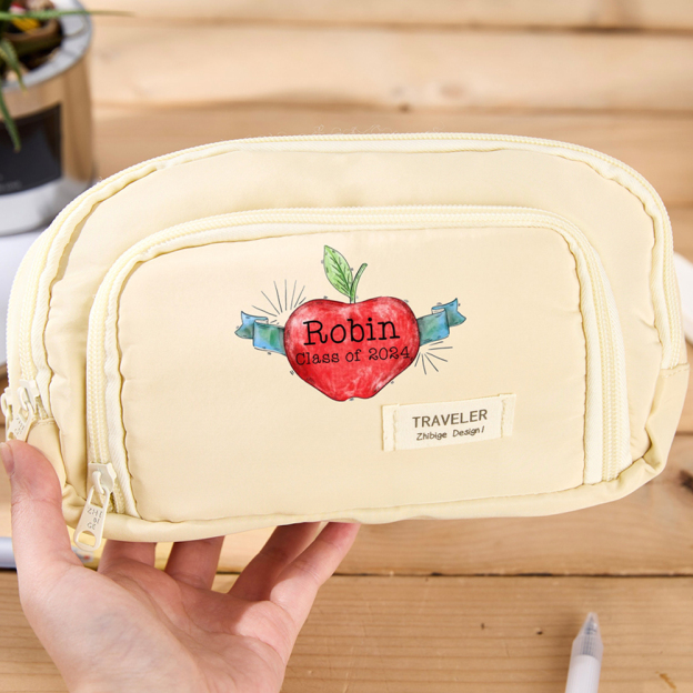 Personalized Back to School Large Storage Pencil Case | CWTeach05