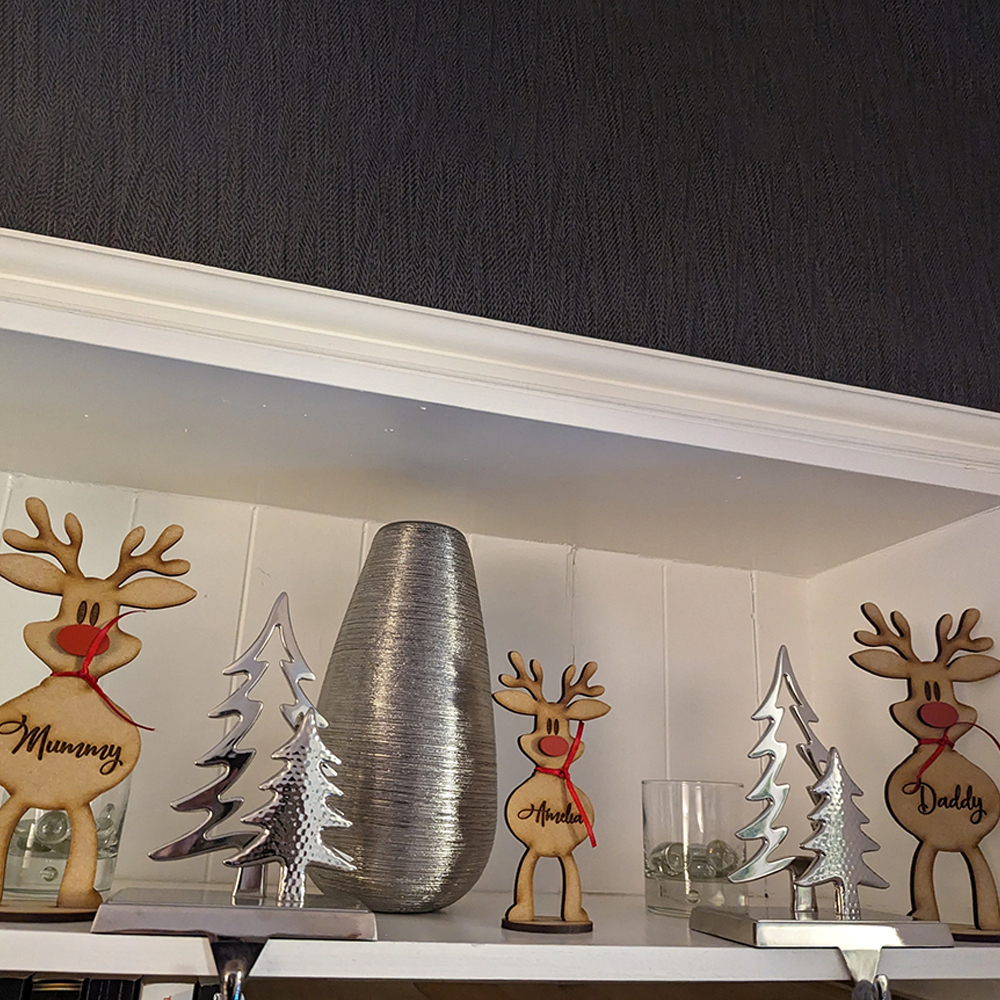 Personalized Freestanding Reindeer Christmas Decoration | MCGift29