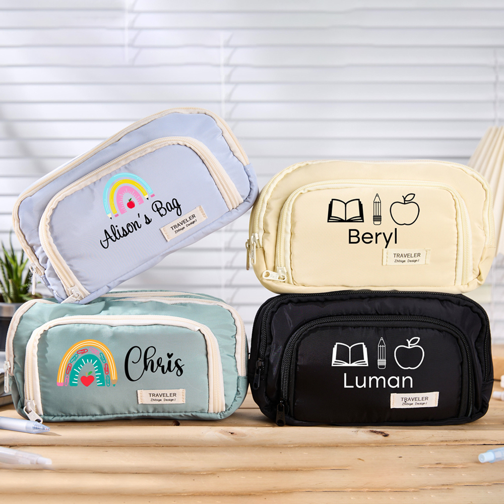 Personalized Back to School Large Storage Pencil Case | CWTeach05