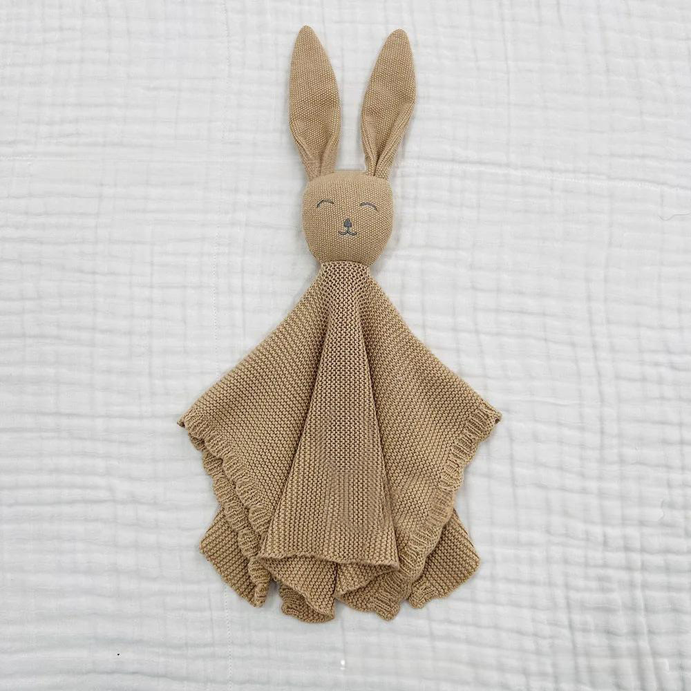 Personalized Baby Embroidery Bunny Comforter | CWToy147