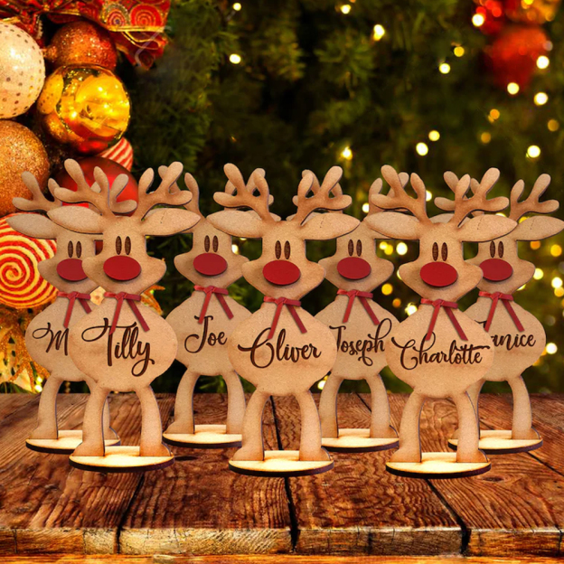 Personalized Freestanding Reindeer Christmas Decoration | MCGift29