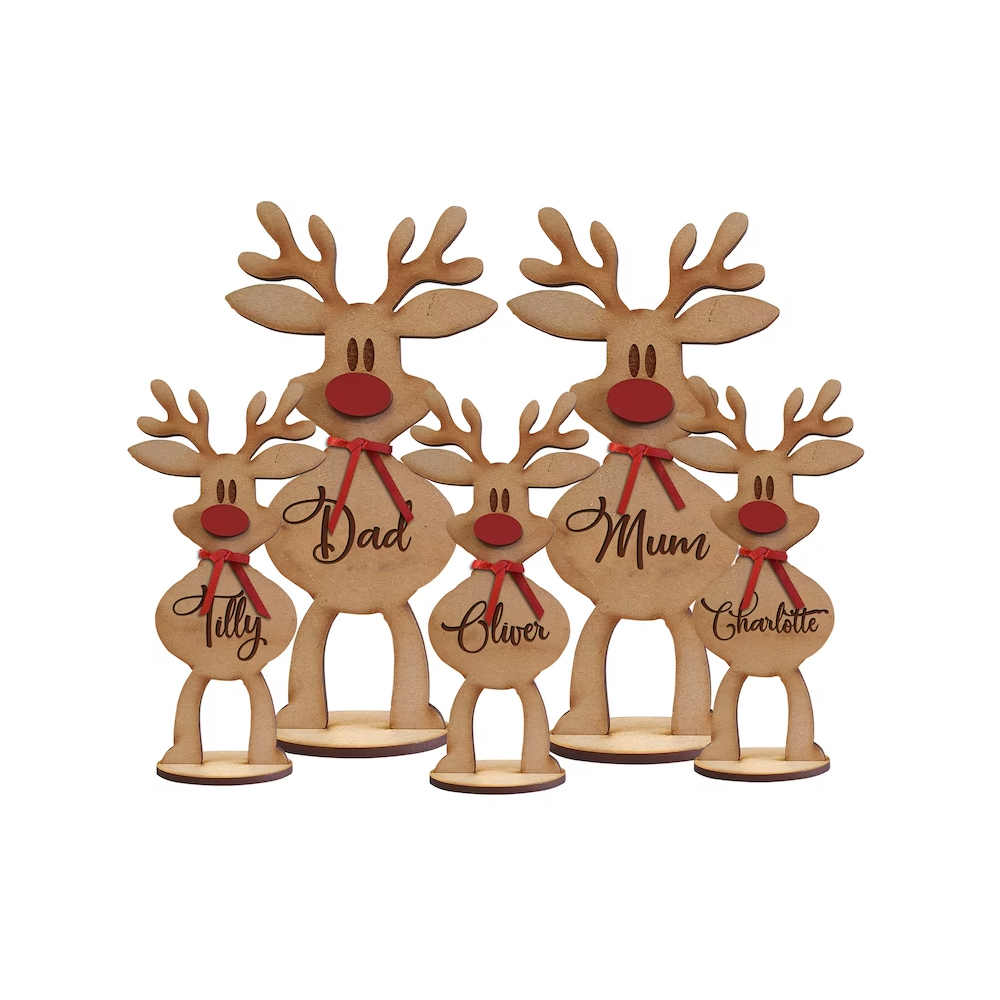 Personalized Freestanding Reindeer Christmas Decoration | MCGift29