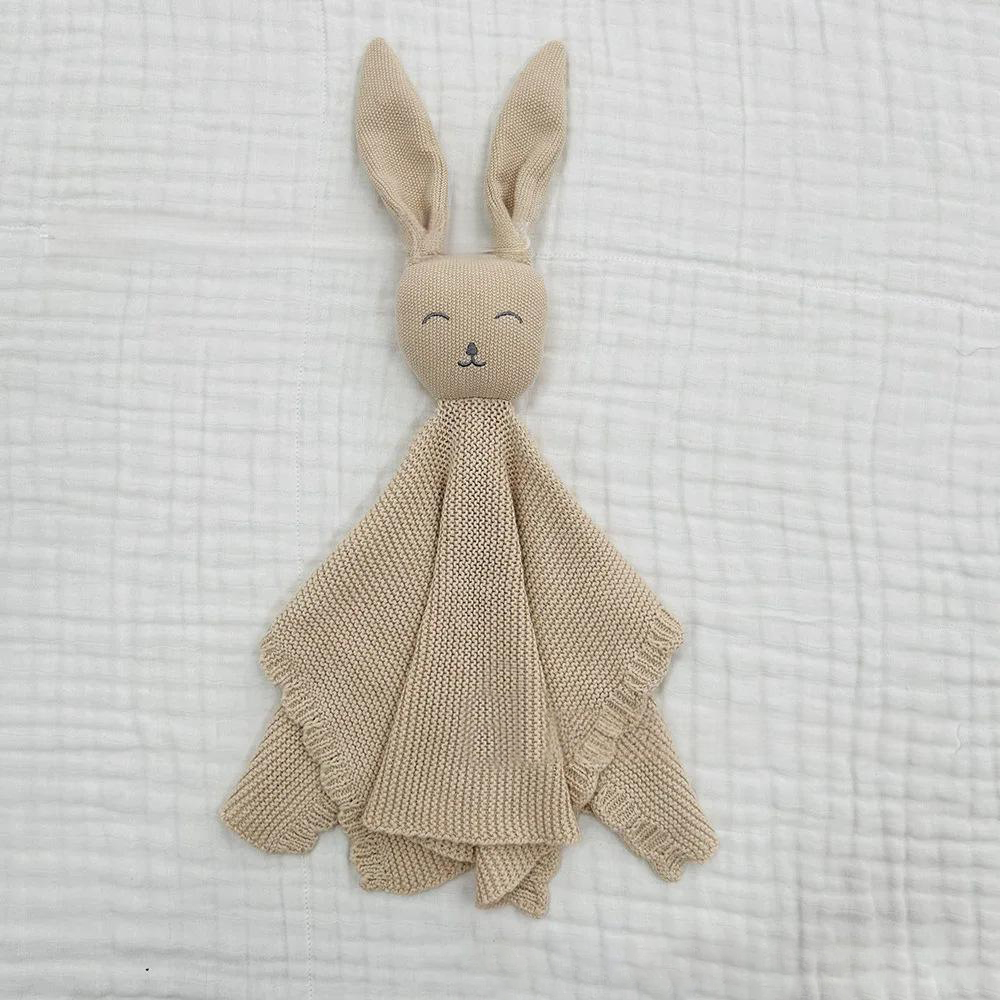 Personalized Baby Embroidery Bunny Comforter | CWToy147