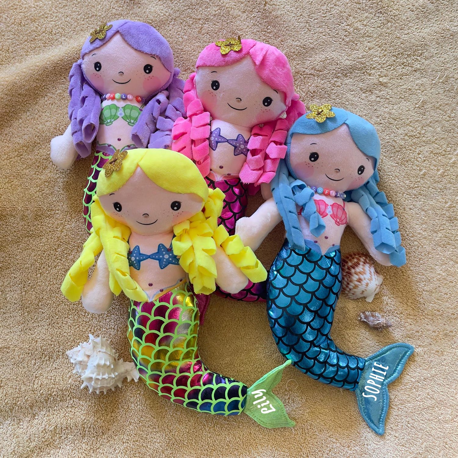Personalized Kids Mermaid Dreammates Doll | CWToy105