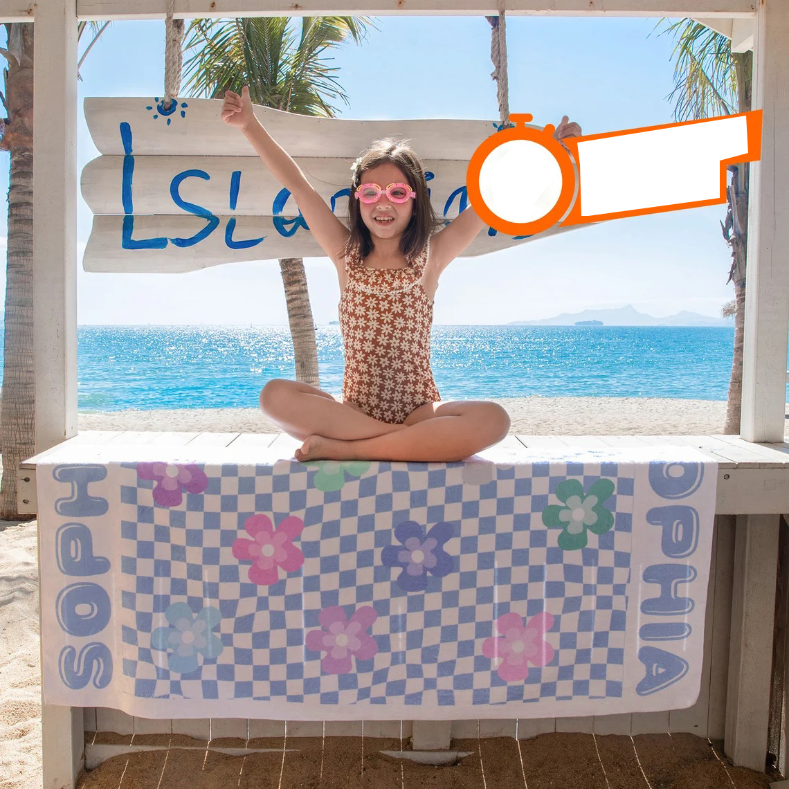 Personalized Lovely Kid Towel for Summer & Beach | CWTowel136