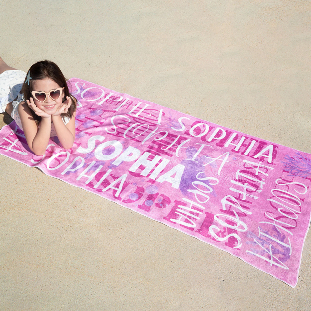 Personalized Lovely Kid Towel for Summer & Beach | CWTowel137