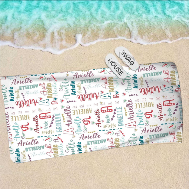 Personalized Lovely Kid Towel for Summer & Beach | CWTowel138