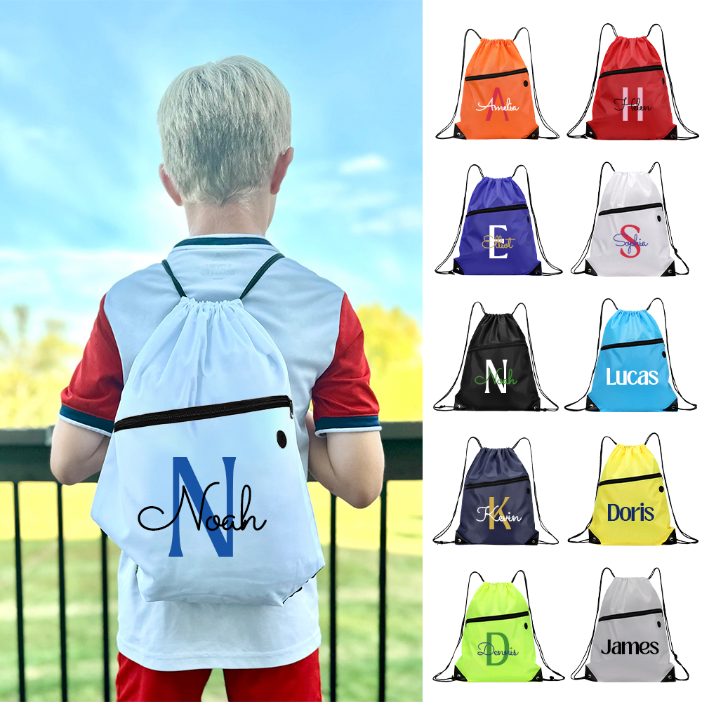 Personalized Colourful Drawstring Water Proof Beach Bag | CWBeach147