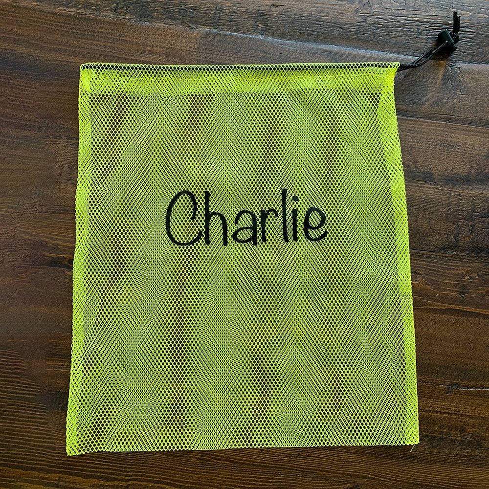 Personalized Beach Toy Collection Mesh Drawstring Bag | CWBeach150