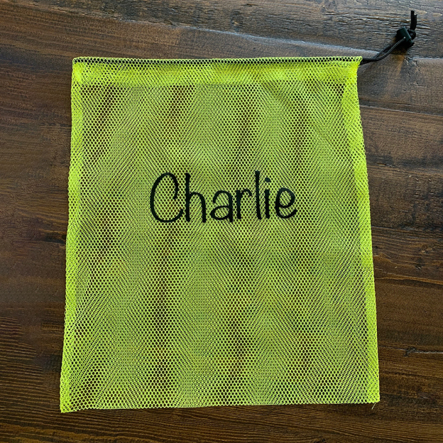 Personalized Beach Toy Collection Mesh Drawstring Bag | CWBeach150