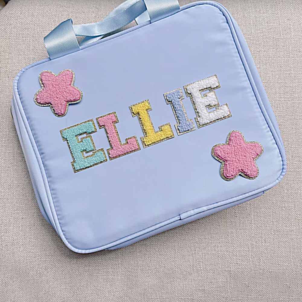 Personalized Chenille Letters Kids Lunch Bag
