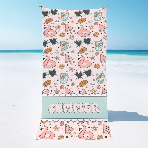 Personalized Lovely Kid Towel for Summer & Beach | CWTowel141