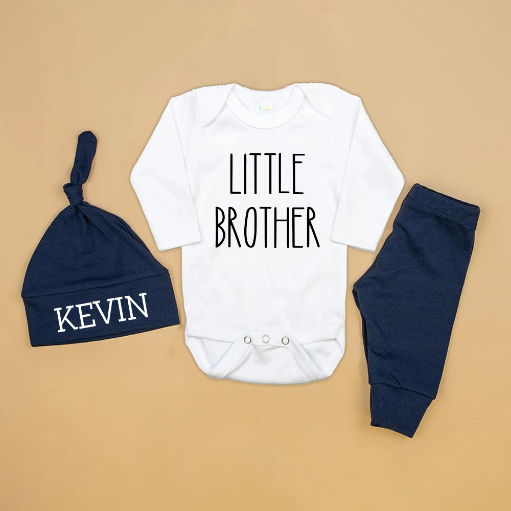 Personalized Little Brother Coming Home Outfit Set | CWBaby173