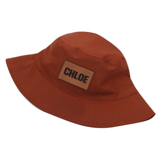 Personalized Kid Leather Patch Bucket Sunbonnet for Comfort & Unique | CWBeach157