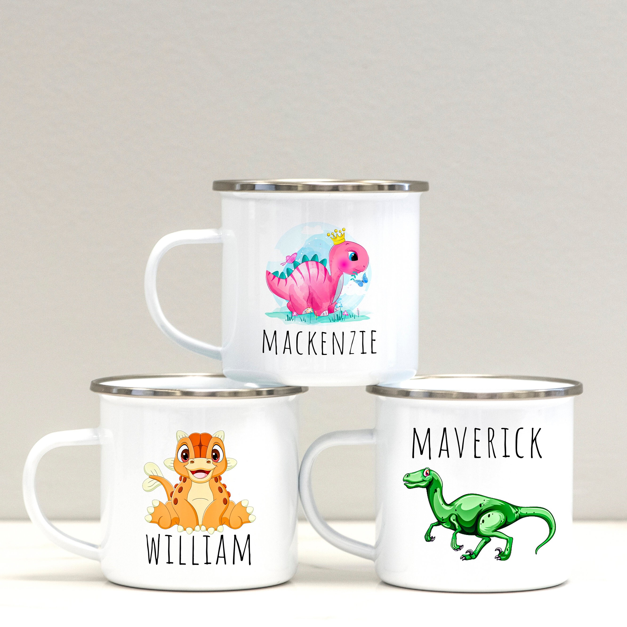 Personalised 12oz Dinosaur Mugs for Kids  | KidMug03