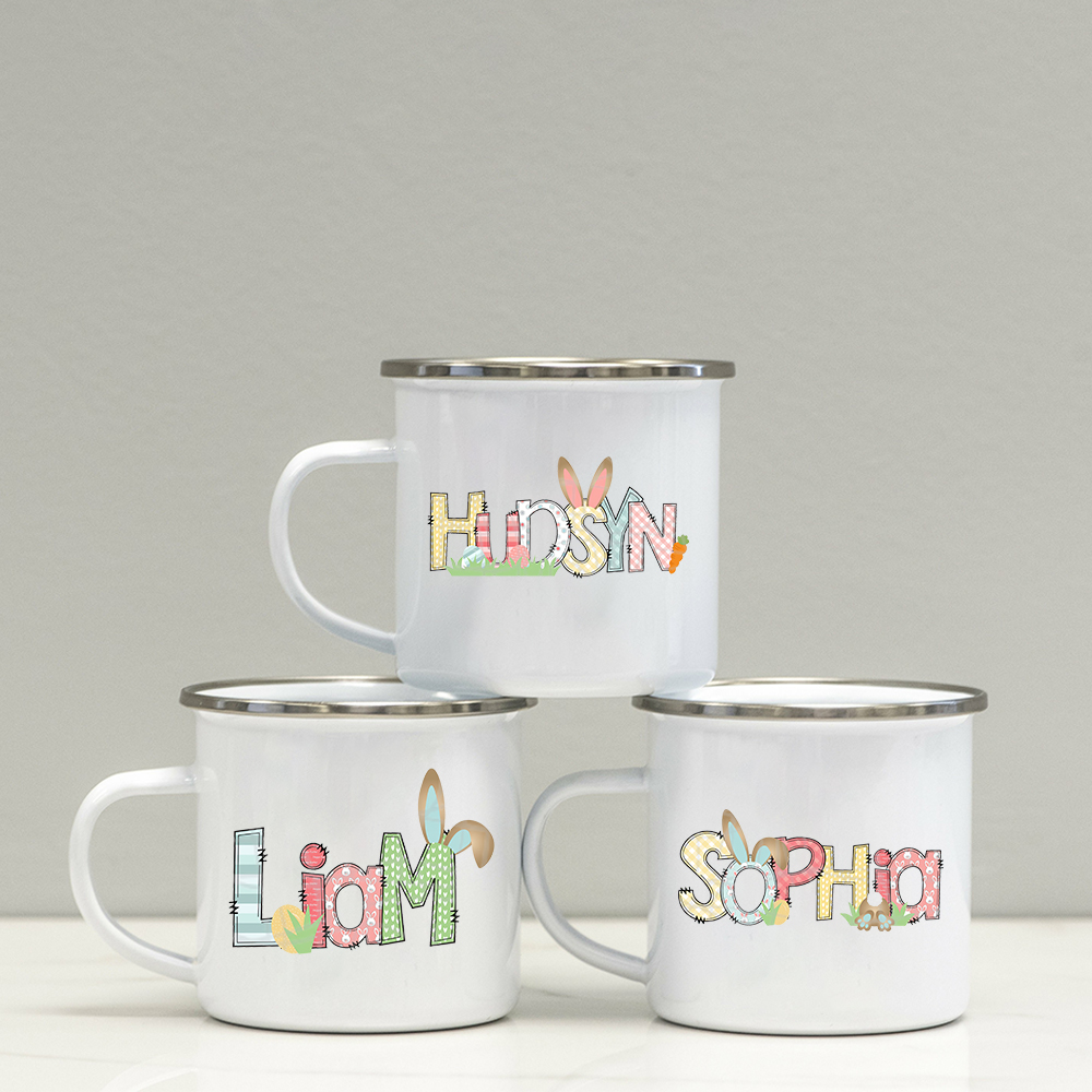 Personalised 12oz Easter Monogram Mugs for Kids  | KidMug42
