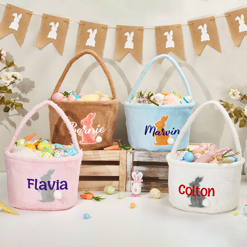 Personalized Name Easter Bunny Basket | CWEaster36