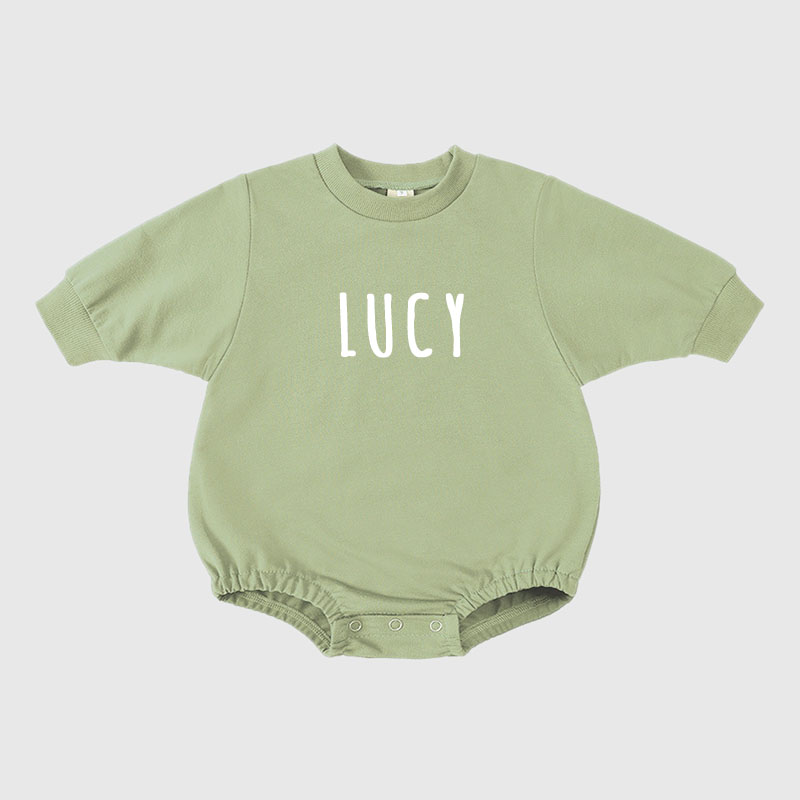 Personalized Kids Cozy Soft Sweatshirt Romper | inRomper02