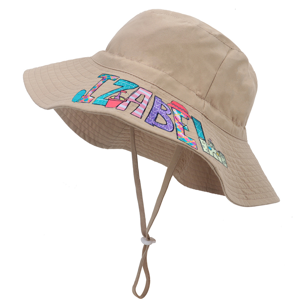 Personalized Lovely Summer Sun Protection Bucket Hat | CWBeach159