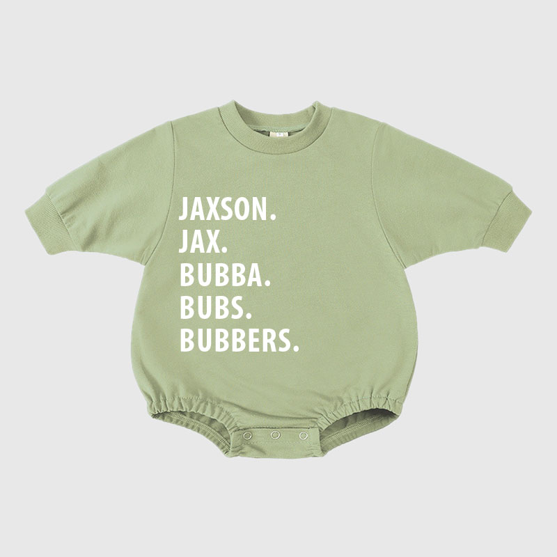 Personalized Kids Cozy Soft Sweatshirt Romper | inRomper03