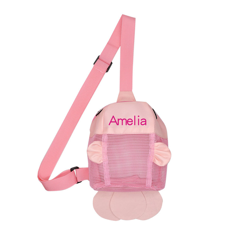 Personalized Clownfish Seashell Zipper Mesh Beach Bag | CWBeach164