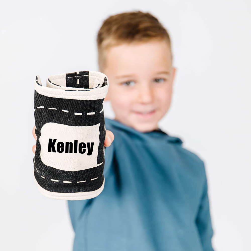 Personalized Kids Storage Bag with Road-patterned Game Mat | CWToy119