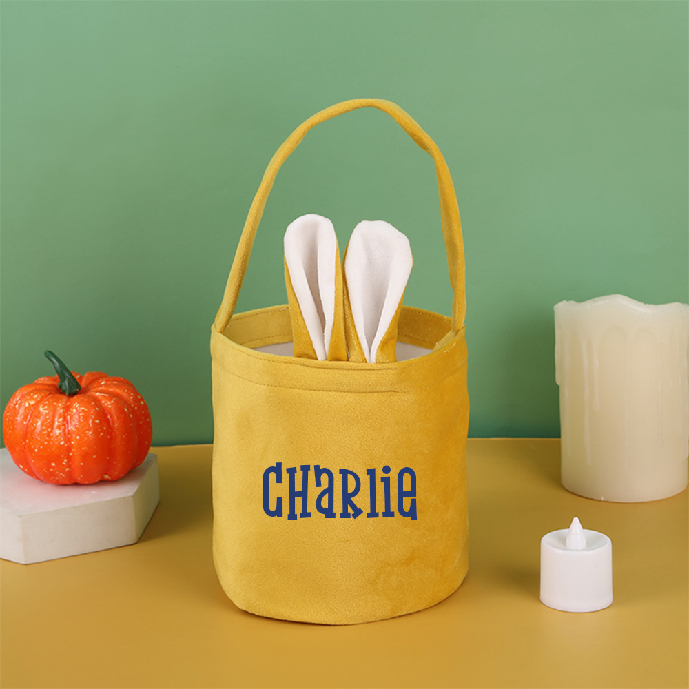 Personalised Embroidered Easter Bunny Basket | CWEaster50