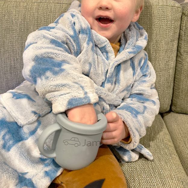 Personalised Baby Food Grade Silicone Snack Cup | CWBaby199