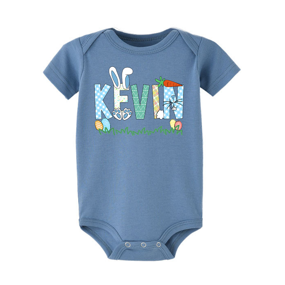 Personalized Baby Cute Easter Bunny Romper | CWEaster51