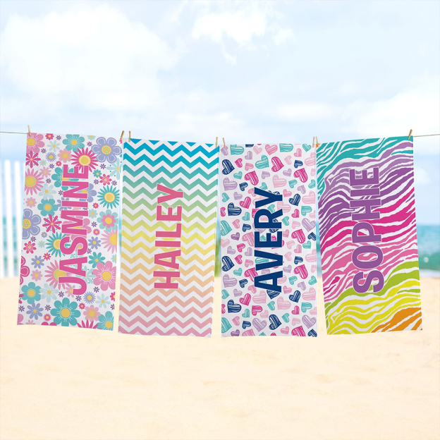 Personalized Lovely Kid Towel for Summer & Beach | CWTowel157