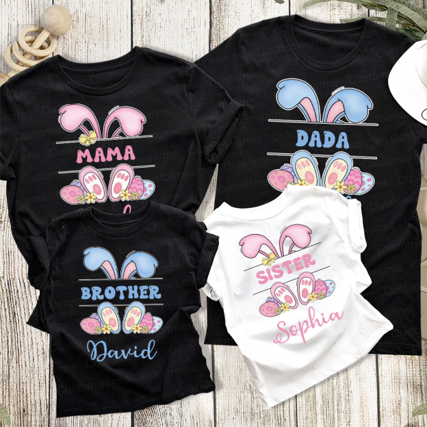 Personalized Family Happy Easter Matching Shirt | CWEaster53