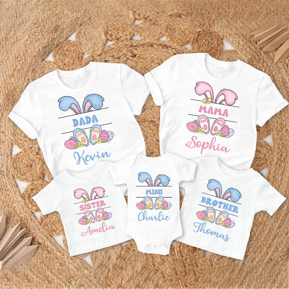 Personalized Family Happy Easter Matching Shirt | CWEaster53