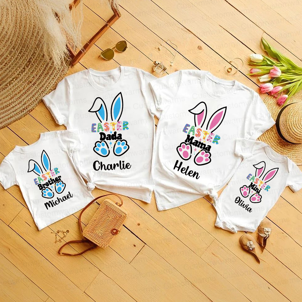 Personalized Family Happy Easter Matching Shirt | CWEaster55