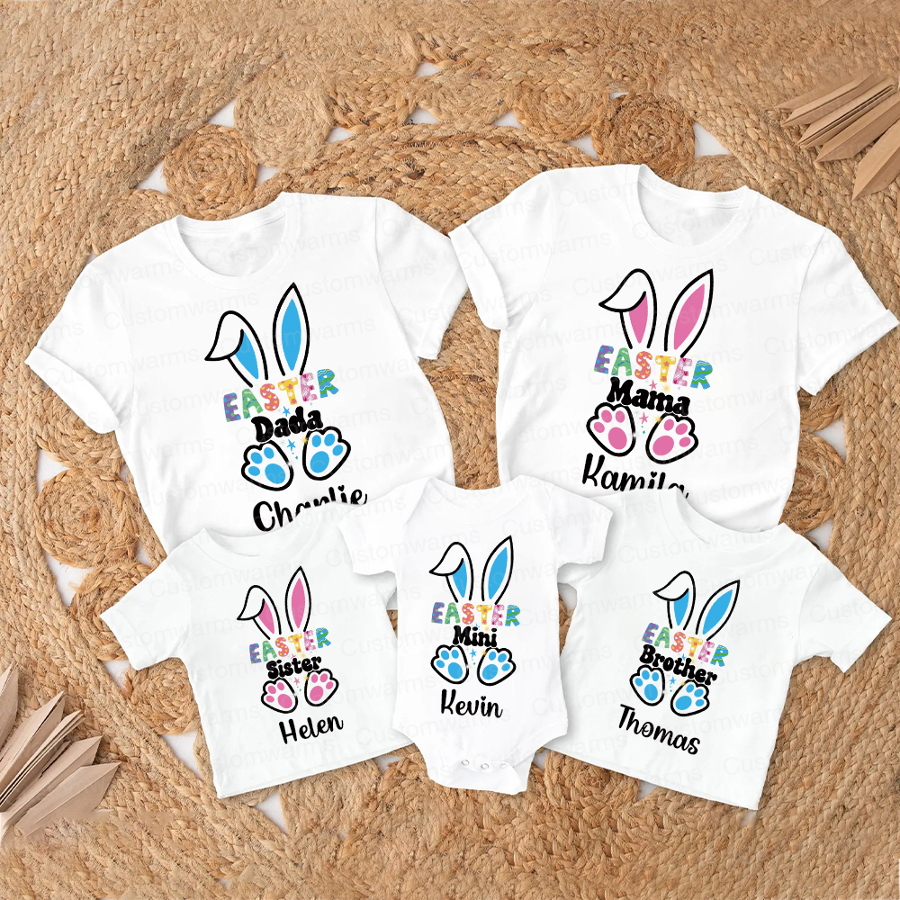 Personalized Family Happy Easter Matching Shirt | CWEaster55