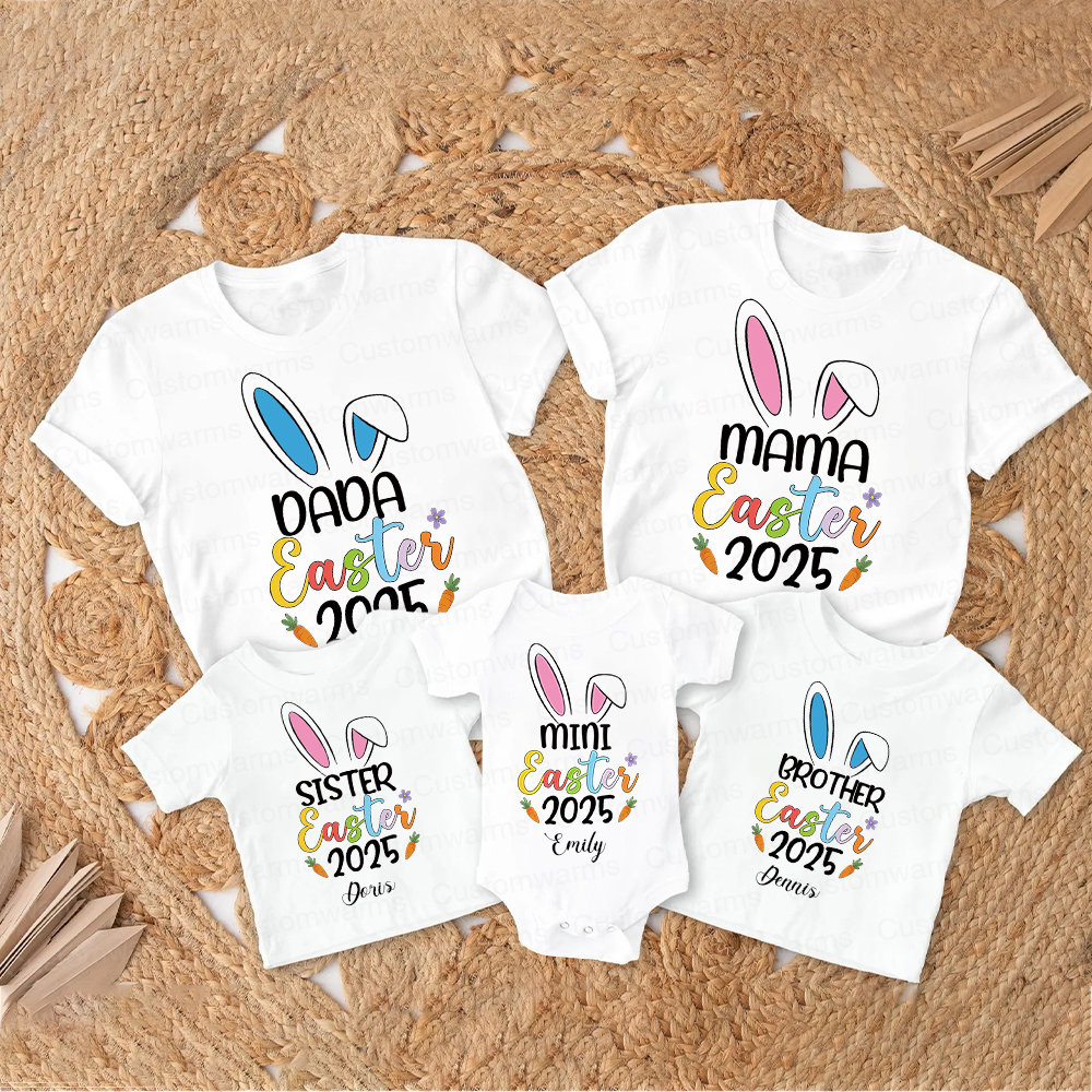 Personalized Family Happy Easter Matching Shirt | CWEaster57