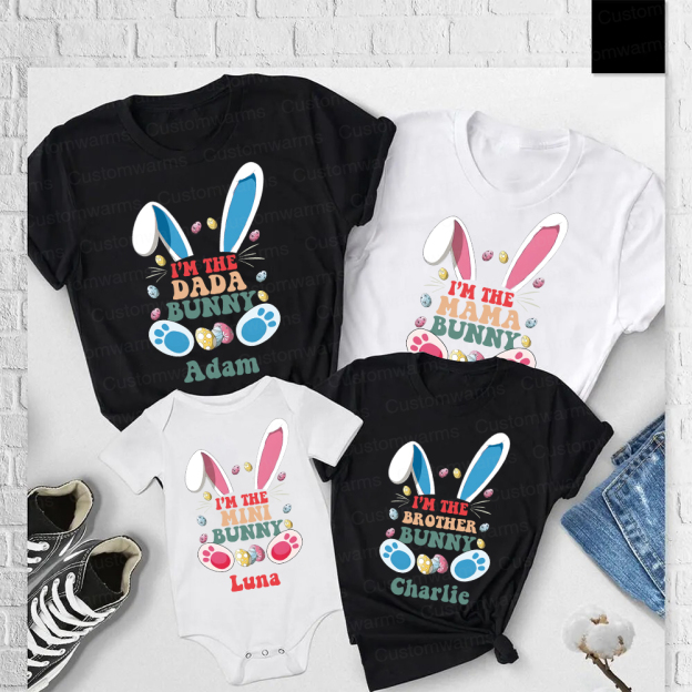 Personalized Family Happy Easter Matching Shirt | CWEaster59