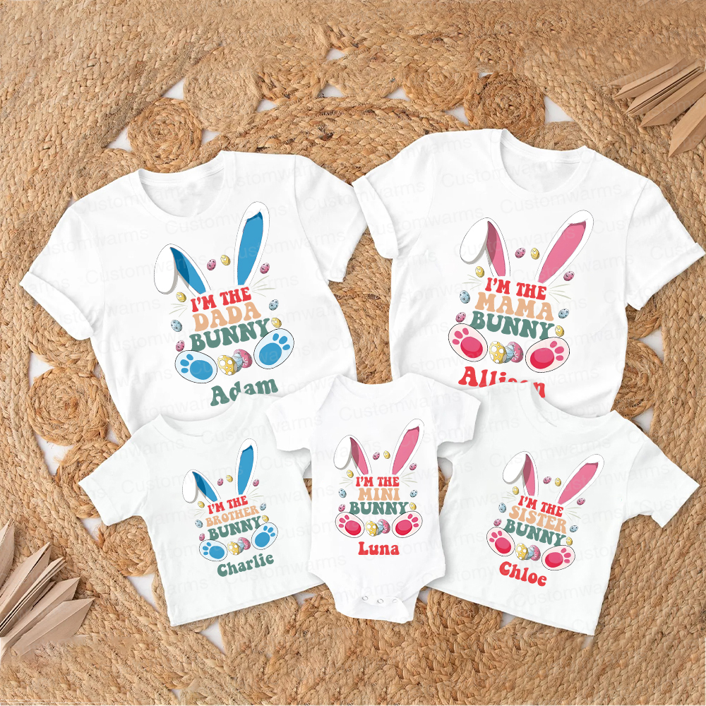 Personalized Family Happy Easter Matching Shirt | CWEaster59
