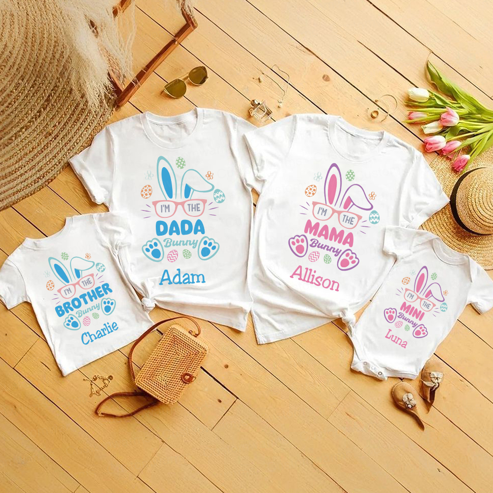 Personalized Family Happy Easter Matching Shirt | CWEaster60