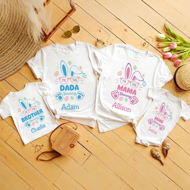 Personalized Family Happy Easter Matching Shirt | CWEaster60